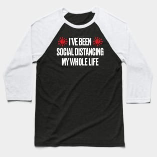 Social Distancing Baseball T-Shirt